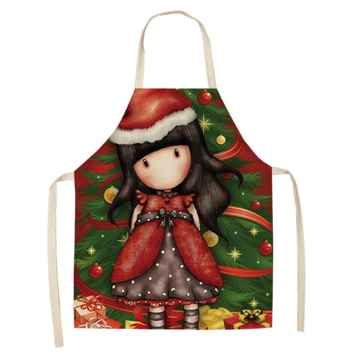 Kitchen Apron Printed Cartoon Girl