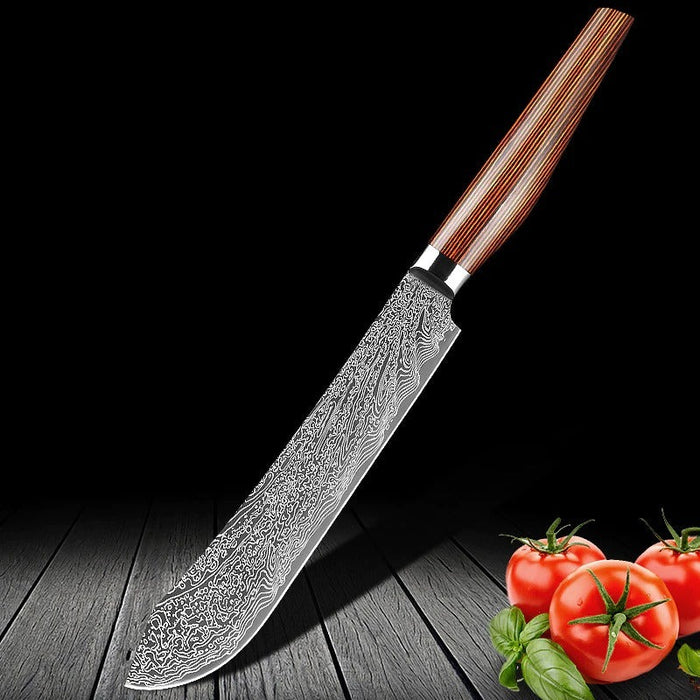 Bread Slicing Filleting Santoku Chef's Knife Set