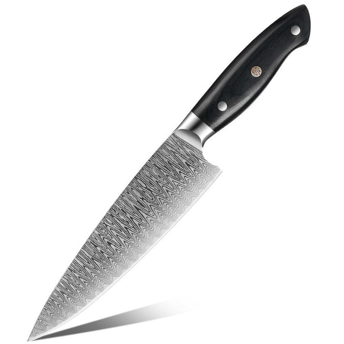 Laser Damascus Japanese Stainless Steel Kitchen Chef Knife