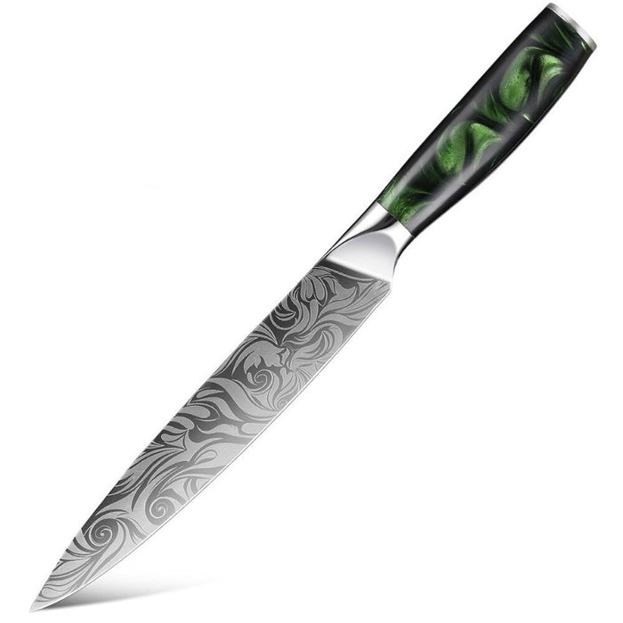 Kitchen Knife Sets Laser Damascus Pattern Sharp Knives