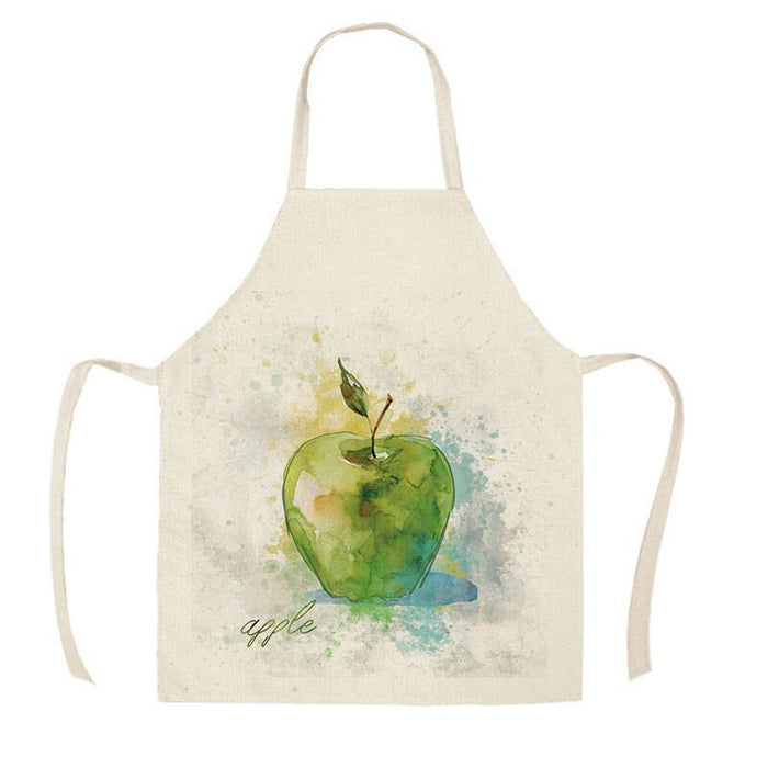 Fruits And Veggies Print Apron