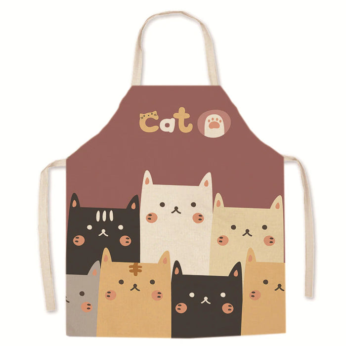 Oil Repellent Printed Kitchen Apron