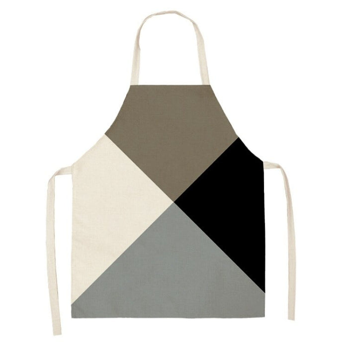 Printed Geometric Pattern Apron