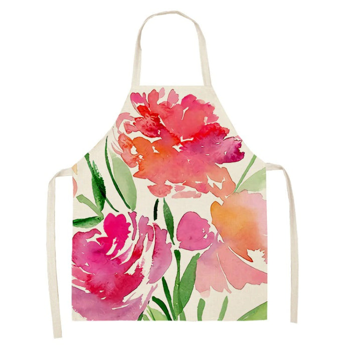 Floral Printed Sleeveless Aprons