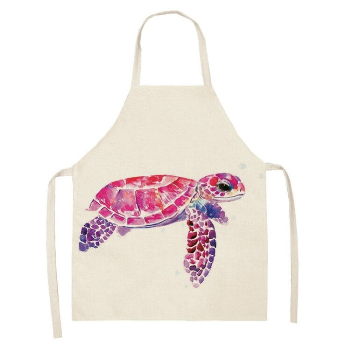 Turtle Fish Printed  Apron