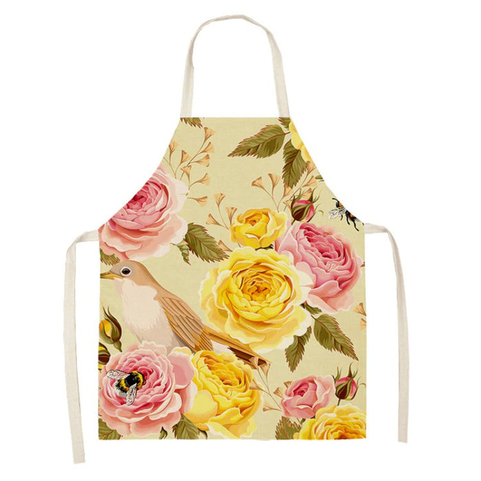 Floral Printed Sleeveless Aprons