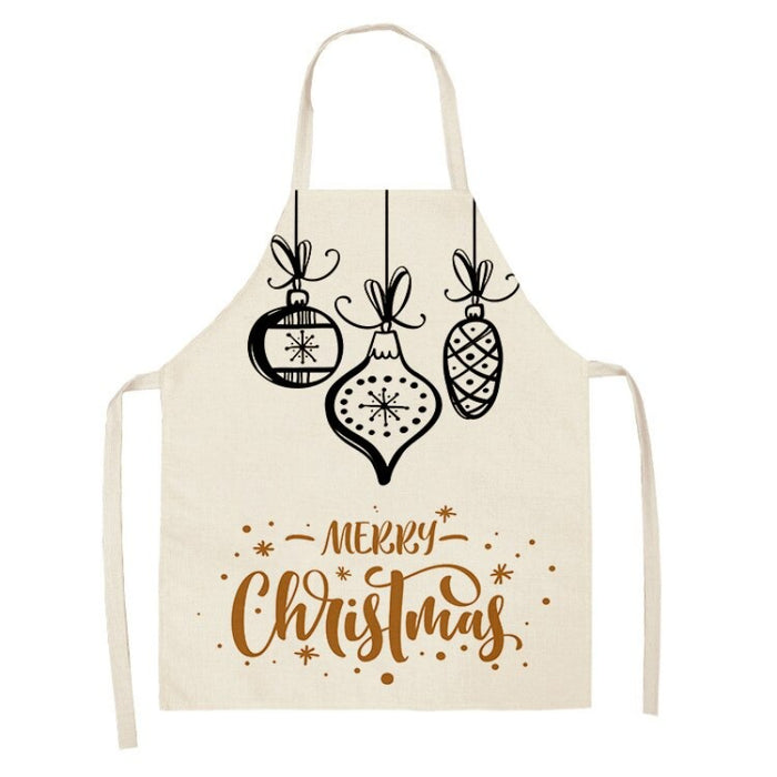 Printed Christmas Greeting Apron