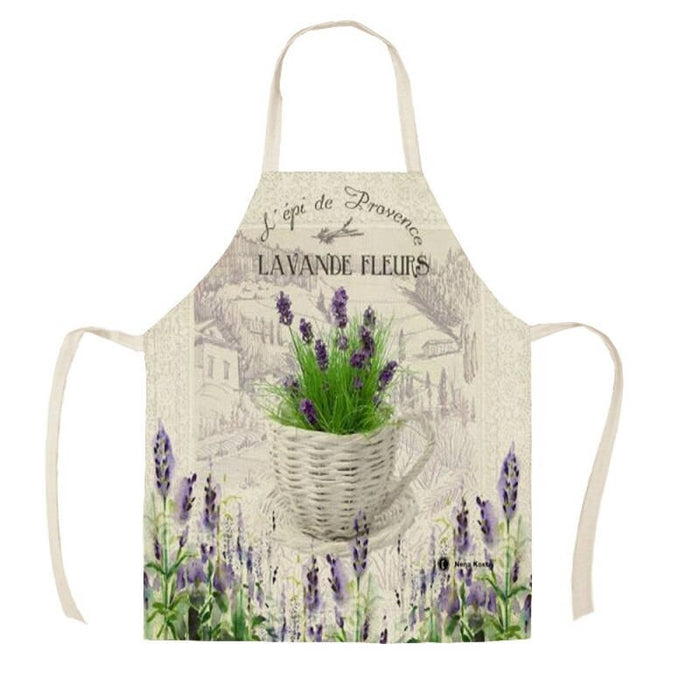 Lavender Pattern Apron