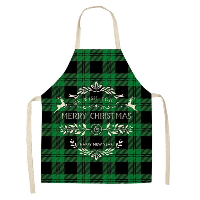 Merry Christmas Patterned Kitchen Apron