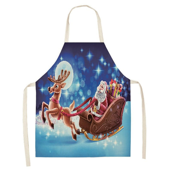 Printed Merry Christmas Themed Aprons