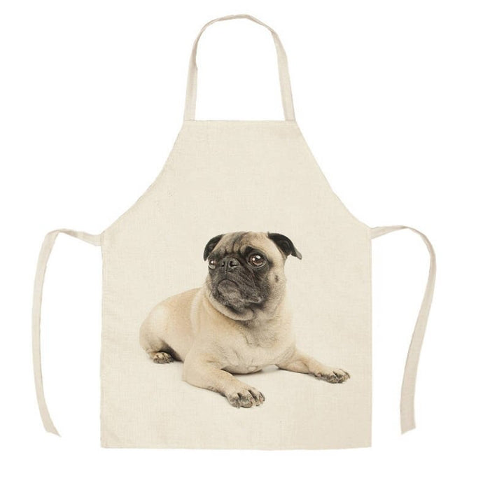 Unisex Printed Dog Kitchen Apron