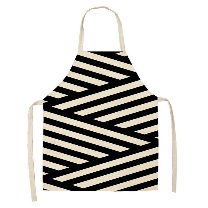 Geometric Striped Cleaning Aprons