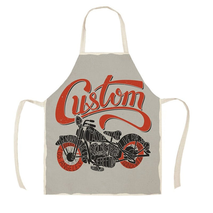 Motorcycle Poster Cleaning Apron