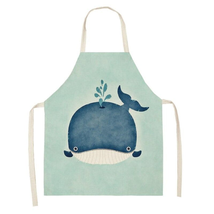 Sea Animals Kitchen Aprons