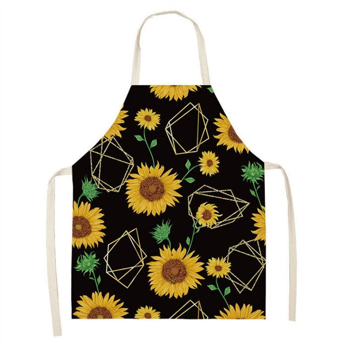 Printed Sunflower Kitchen Aprons