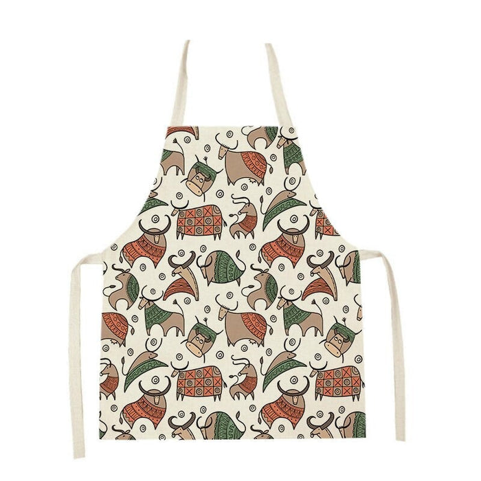 Cat Graphic Print Home Kitchen Apron