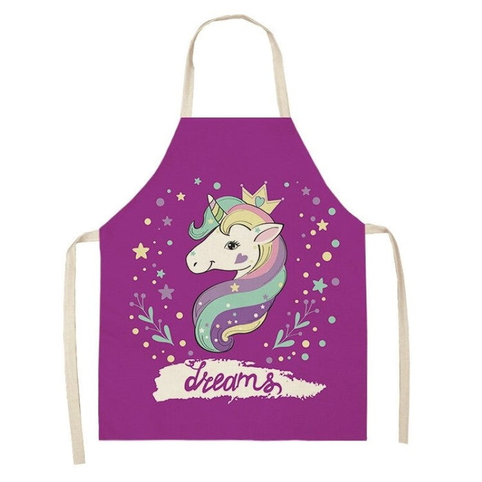 Rainbow Unicorn Pattern Apron