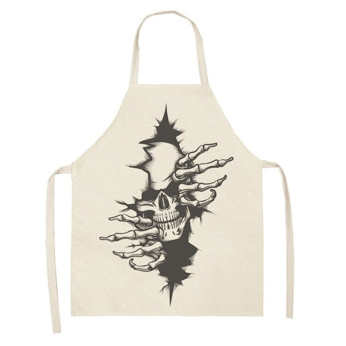 Printed Skull Apron