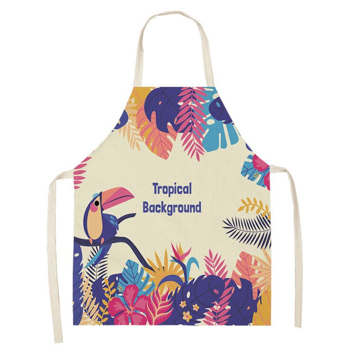 Bird Pattern Art Print Kitchen Apron