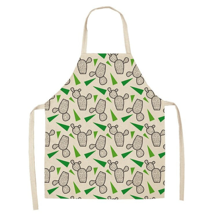 Cactus Floral Print Apron