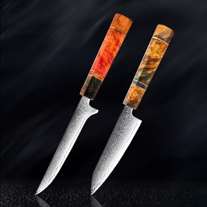 Japanese Damascus Steel Knife Sets 2-9 Pieces