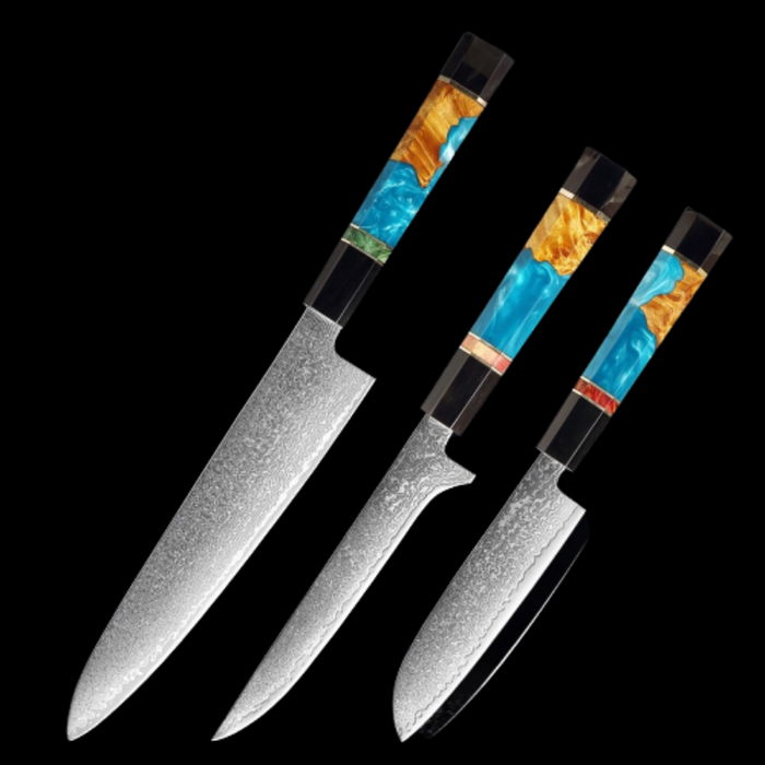 Damascus Steel Professional Kitchen Knife Sets