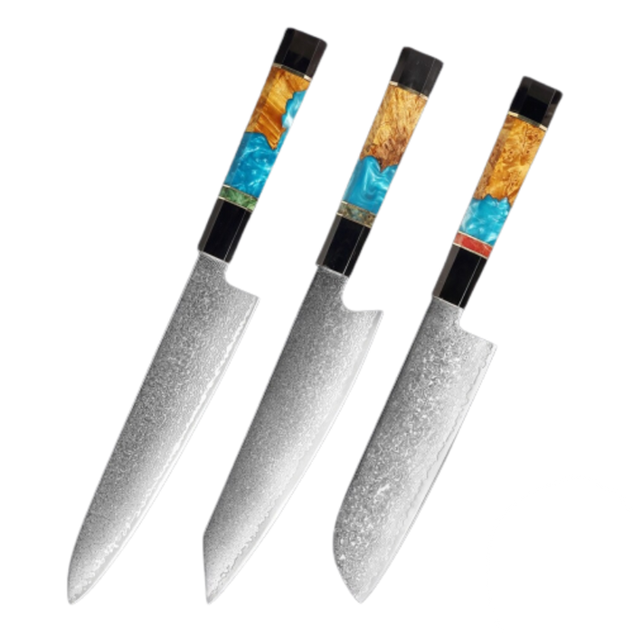 Damascus Steel Professional Kitchen Knife Sets