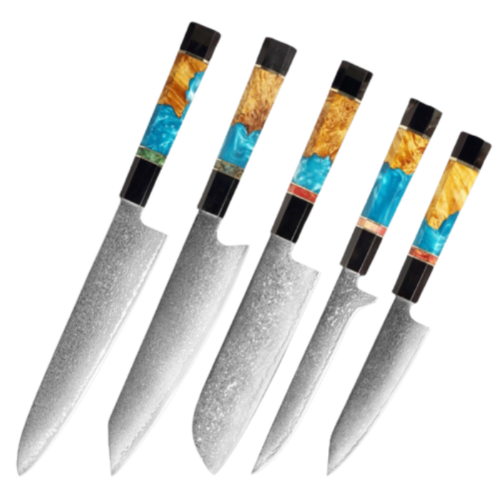 Damascus Steel Professional Kitchen Knife Sets