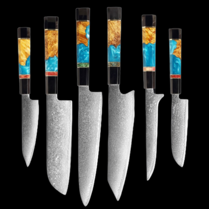 Damascus Steel Professional Kitchen Knife Sets