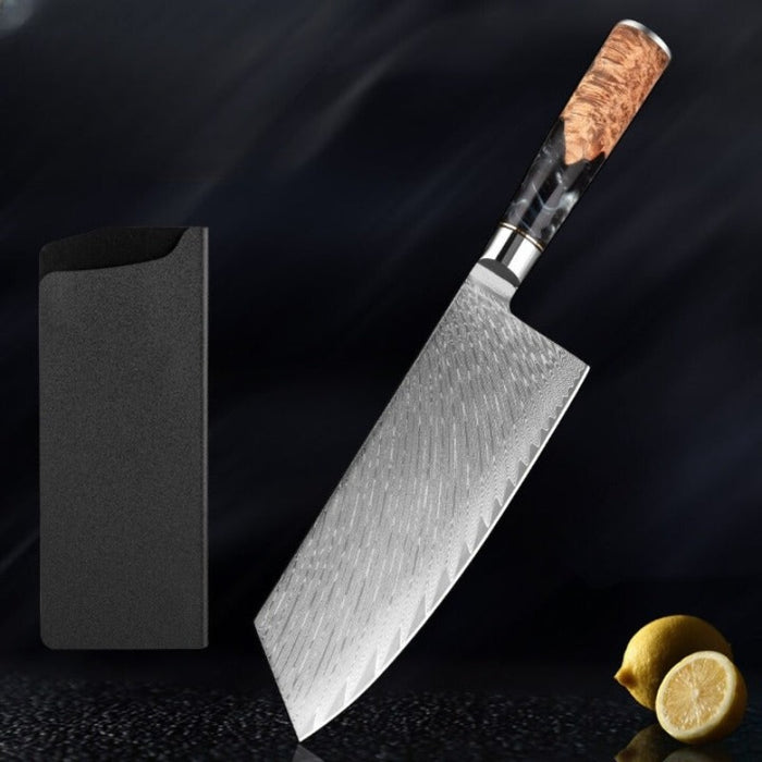 7.5 Inch Professional Cleaver Knife With Resin Handle