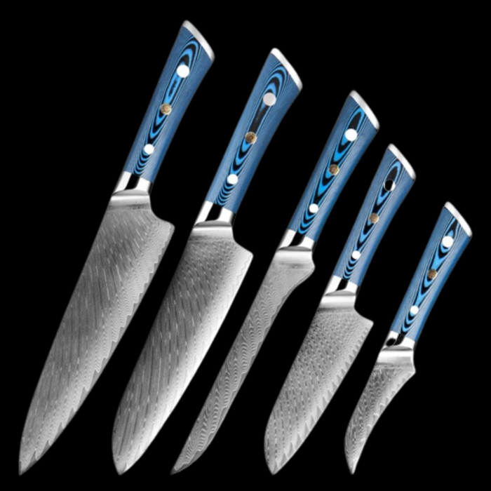 Ultra Razor Sharp Damascus Steel Knife Set