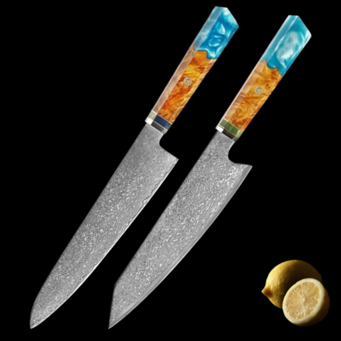 Sushi Sashimi Damascus Steel Kitchen Knife Sets