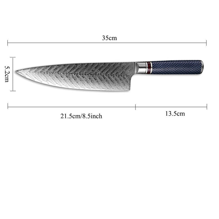 8 Inch Sharp Damascus Steel Chef Knife