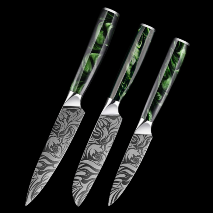 8 Pieces Ultra Sharp Stainless Steel Kitchen Knife Sets