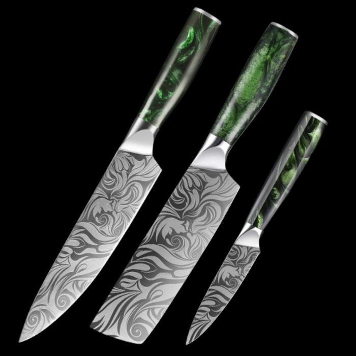 8 Pieces Ultra Sharp Stainless Steel Kitchen Knife Sets