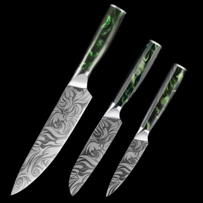 8 Pieces Ultra Sharp Stainless Steel Kitchen Knife Sets