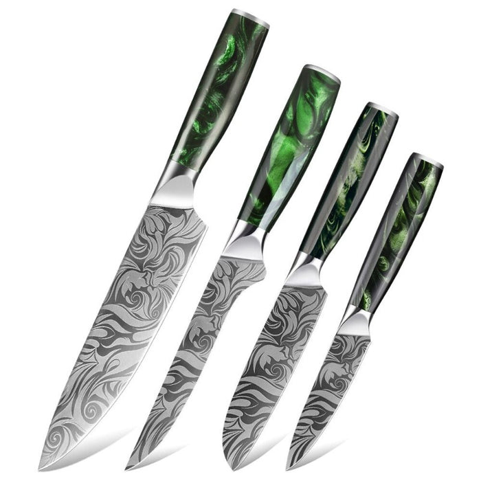 Kitchen Knife Sets Damascus Pattern UltraSharp