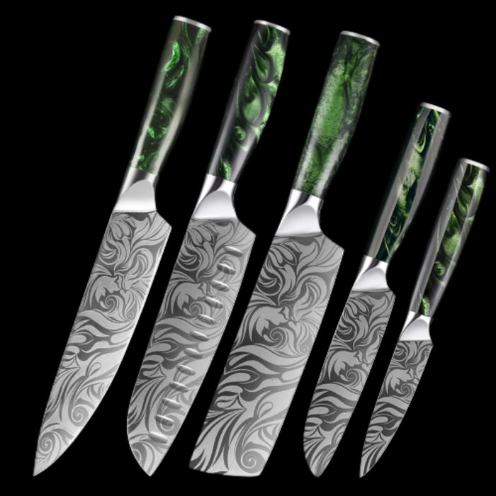 8 Pieces Ultra Sharp Stainless Steel Kitchen Knife Sets