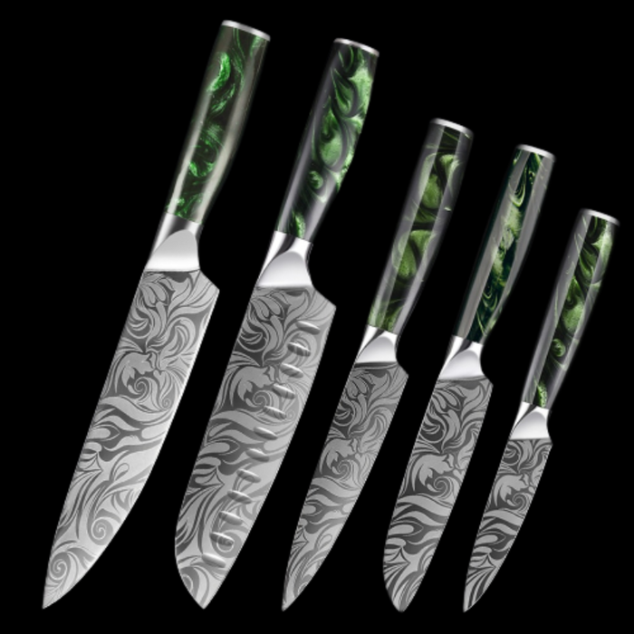 8 Pieces Ultra Sharp Stainless Steel Kitchen Knife Sets