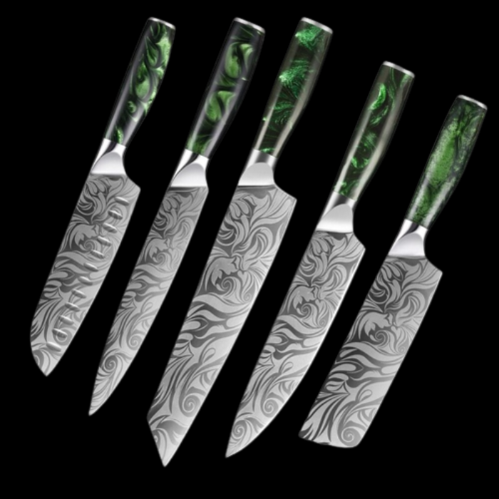 Kitchen Knife Sets Damascus Pattern UltraSharp