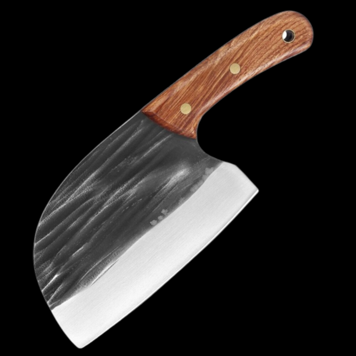 Traditional Kitchen Chef Knife With A Leather Cover