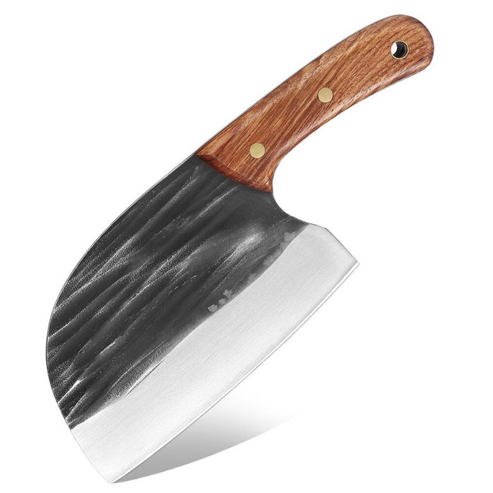 Traditional Kitchen Chef Knife With A Leather Cover