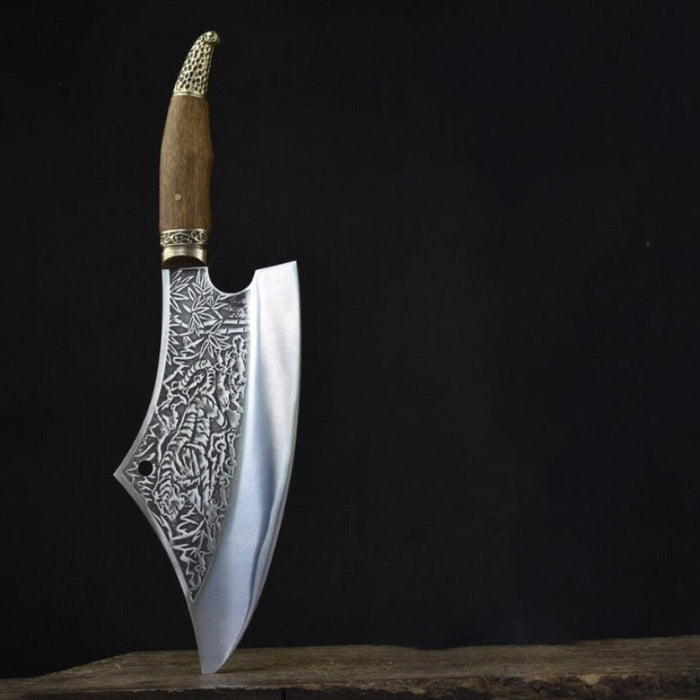 Handmade High-Strength Steel Copper Head Cleaver Knife