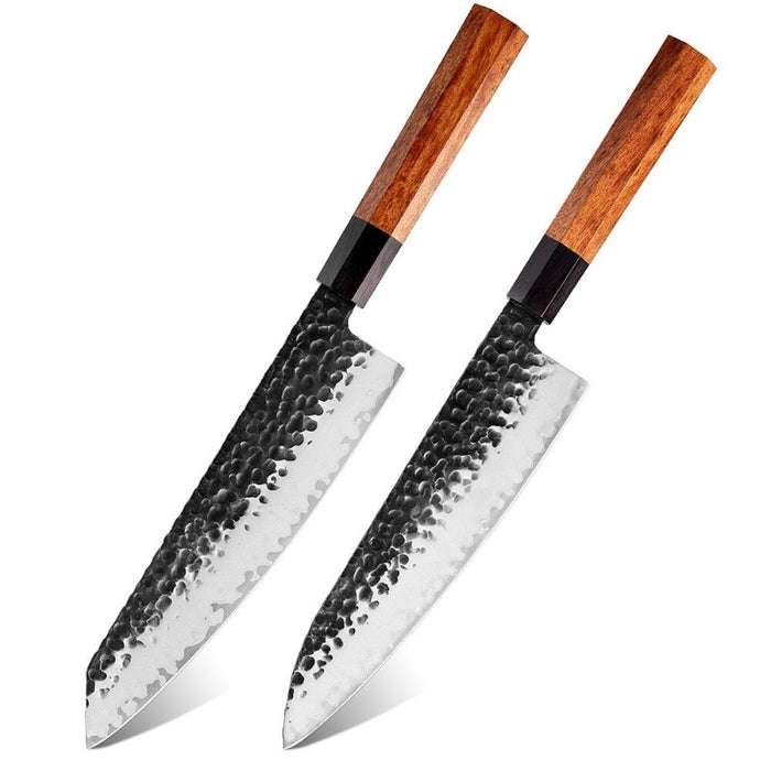 3 Layer Clad Steel Octagon Chef Knives Set