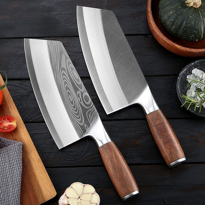 Stainless Steel Sharp Cleaver Knife Set