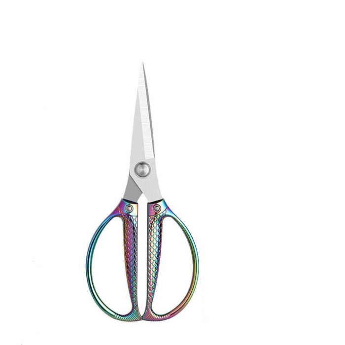 Fish-Pattern Zinc Alloy Strong Multifunction Scissors