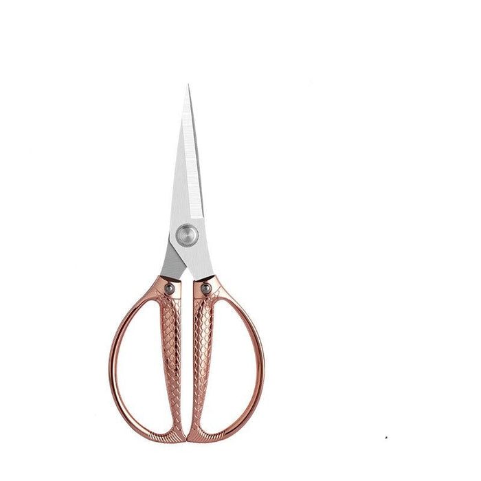 Fish-Pattern Zinc Alloy Strong Multifunction Scissors