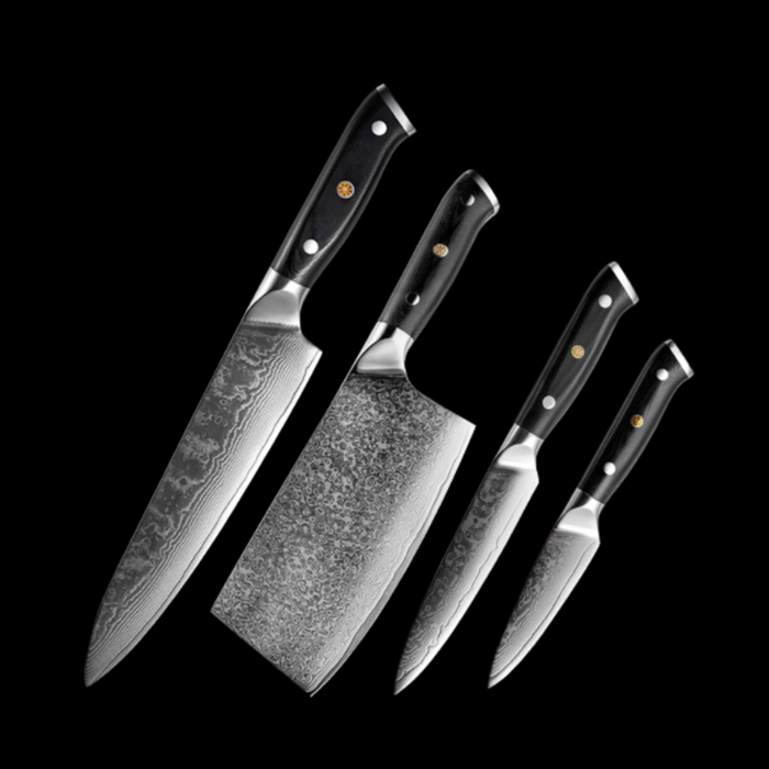 Black Plum Nail Handle Knife Sets