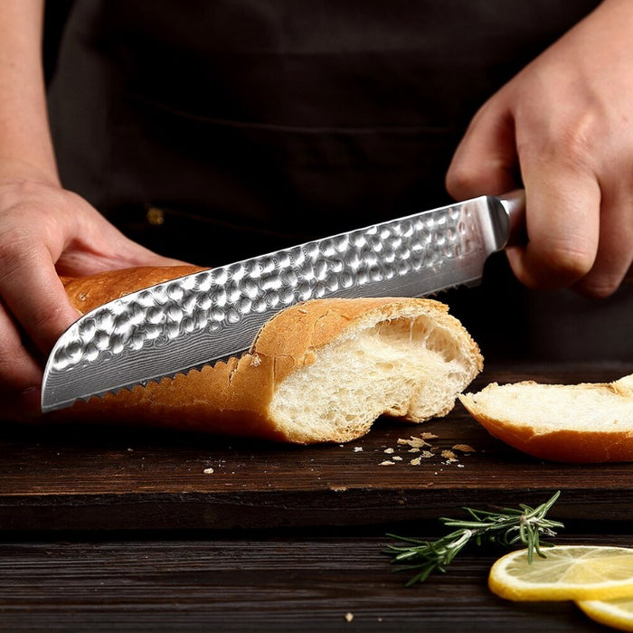 Special 8 inch Damascus Steel Bread Knife