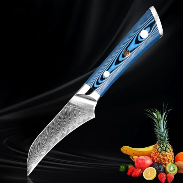 3.5 Inch Curved Edge Damascus Steel Paring Knife